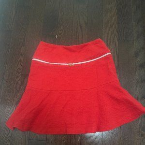 Sandro Red Skirt